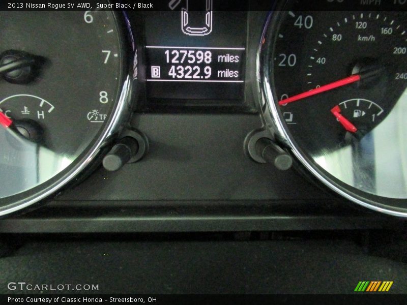 Super Black / Black 2013 Nissan Rogue SV AWD