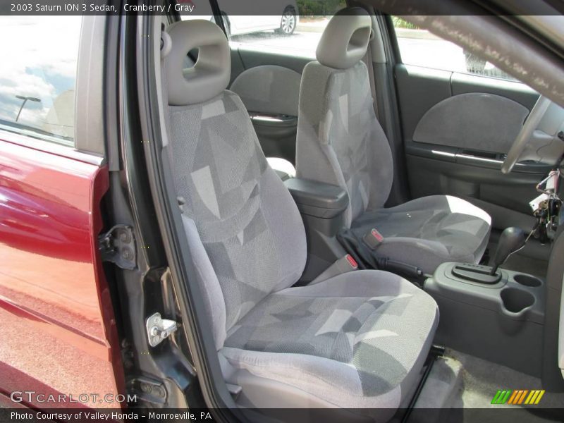 Cranberry / Gray 2003 Saturn ION 3 Sedan