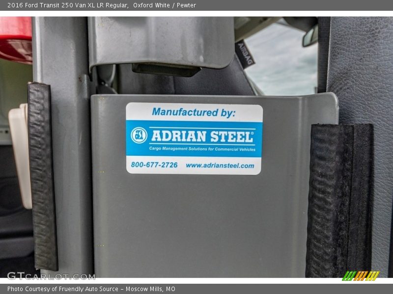 Oxford White / Pewter 2016 Ford Transit 250 Van XL LR Regular