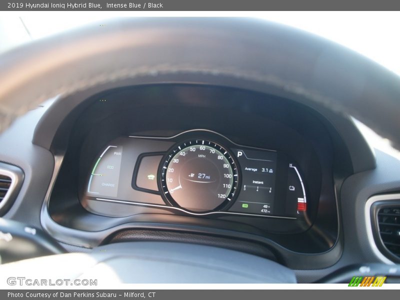 Intense Blue / Black 2019 Hyundai Ioniq Hybrid Blue