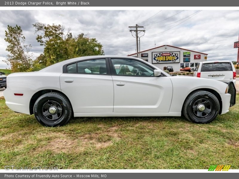 Bright White / Black 2013 Dodge Charger Police