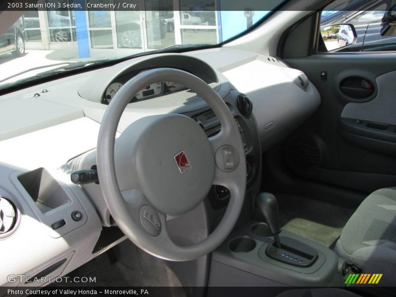Cranberry / Gray 2003 Saturn ION 3 Sedan