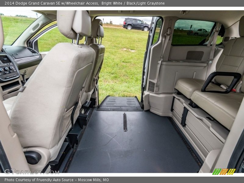 Bright White / Black/Light Graystone 2014 Dodge Grand Caravan SE w/Wheelchair Access