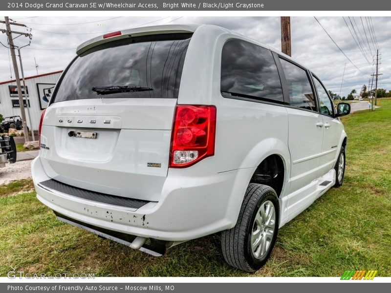 Bright White / Black/Light Graystone 2014 Dodge Grand Caravan SE w/Wheelchair Access