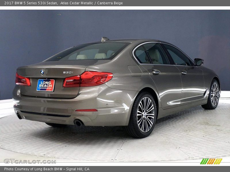 Atlas Cedar Metallic / Canberra Beige 2017 BMW 5 Series 530i Sedan