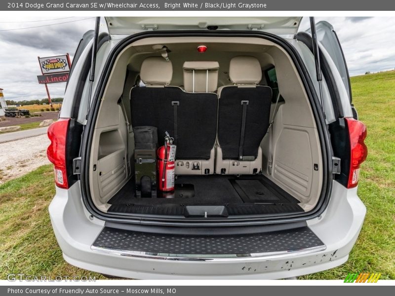 Bright White / Black/Light Graystone 2014 Dodge Grand Caravan SE w/Wheelchair Access
