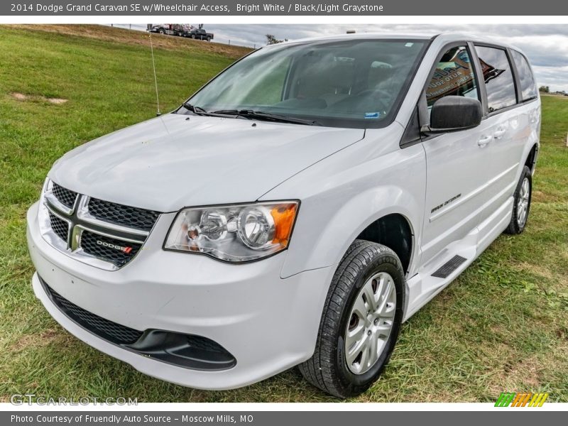 Bright White / Black/Light Graystone 2014 Dodge Grand Caravan SE w/Wheelchair Access
