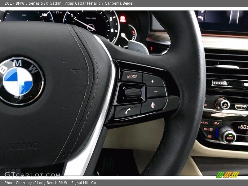 Atlas Cedar Metallic / Canberra Beige 2017 BMW 5 Series 530i Sedan
