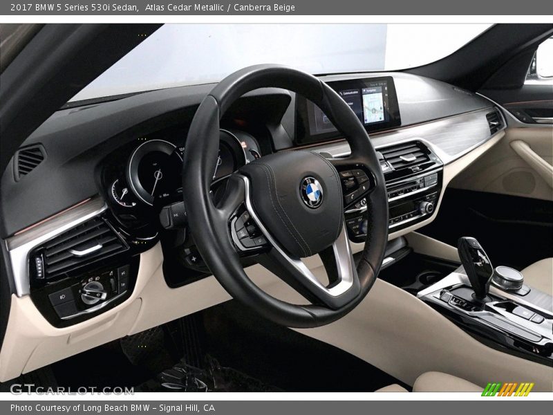 Atlas Cedar Metallic / Canberra Beige 2017 BMW 5 Series 530i Sedan