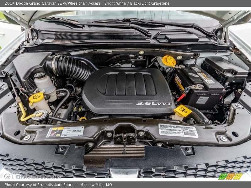 Bright White / Black/Light Graystone 2014 Dodge Grand Caravan SE w/Wheelchair Access