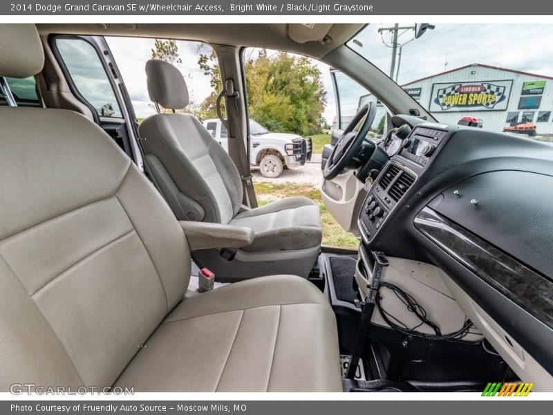 Bright White / Black/Light Graystone 2014 Dodge Grand Caravan SE w/Wheelchair Access