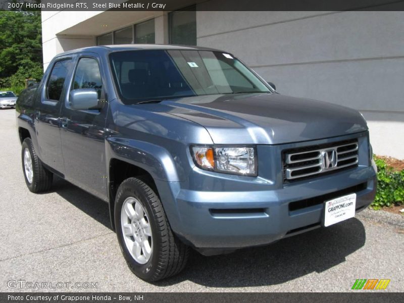 Steel Blue Metallic / Gray 2007 Honda Ridgeline RTS