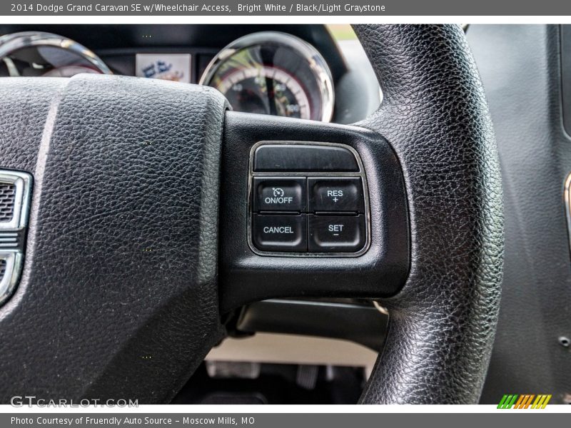 Bright White / Black/Light Graystone 2014 Dodge Grand Caravan SE w/Wheelchair Access