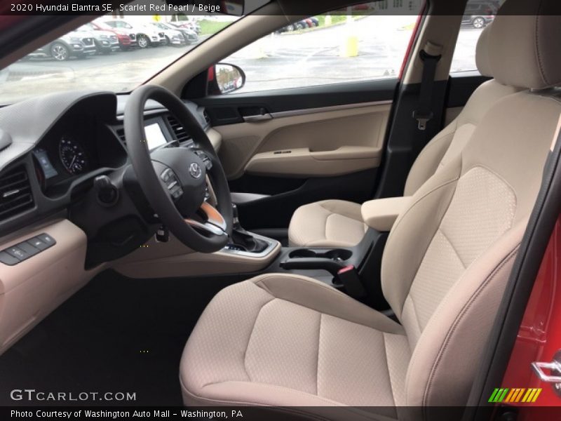 Scarlet Red Pearl / Beige 2020 Hyundai Elantra SE