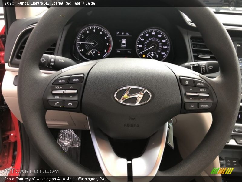 Scarlet Red Pearl / Beige 2020 Hyundai Elantra SE