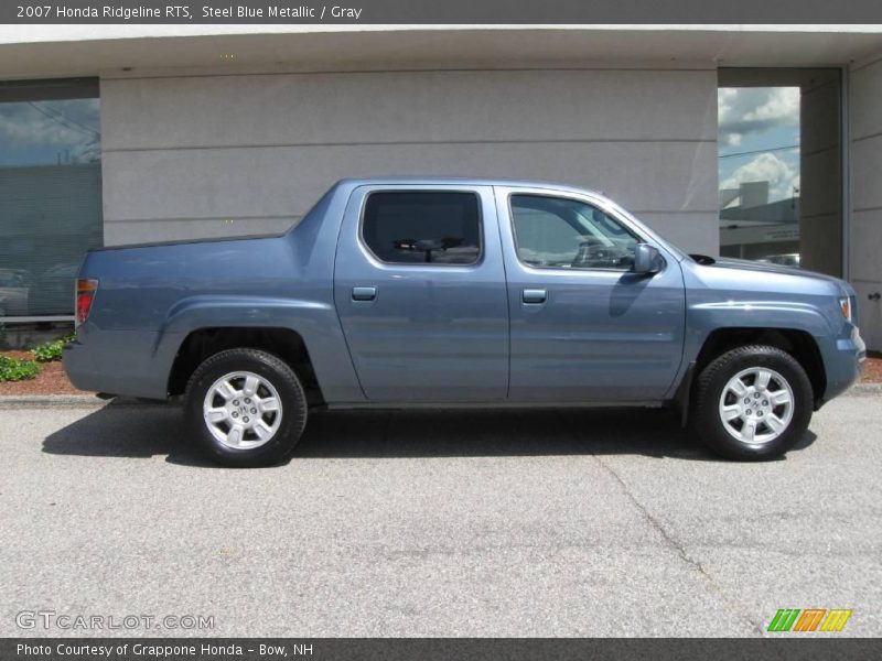 Steel Blue Metallic / Gray 2007 Honda Ridgeline RTS