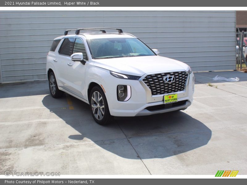 Hyper White / Black 2021 Hyundai Palisade Limited
