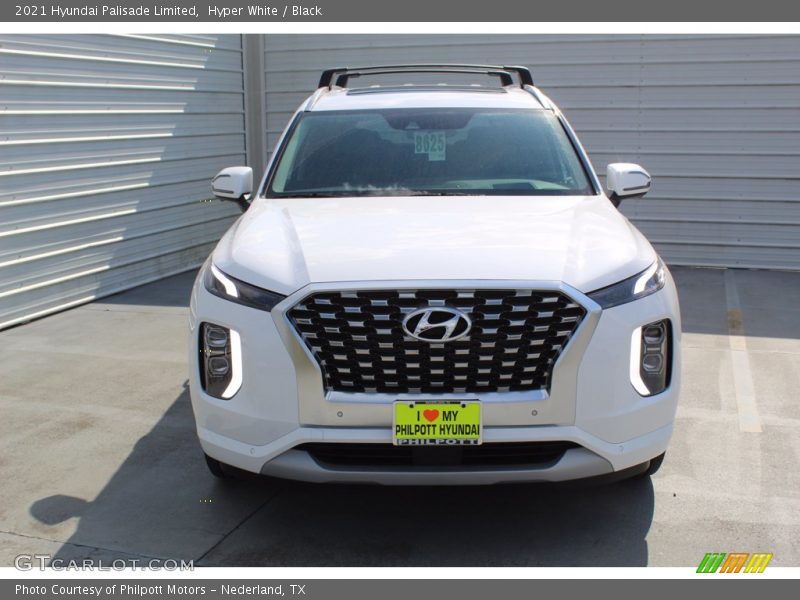 Hyper White / Black 2021 Hyundai Palisade Limited