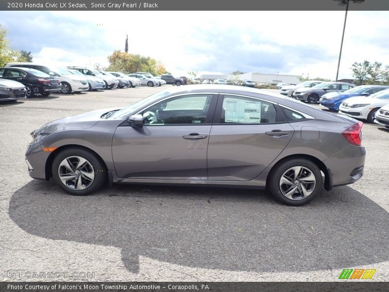 Sonic Gray Pearl / Black 2020 Honda Civic LX Sedan