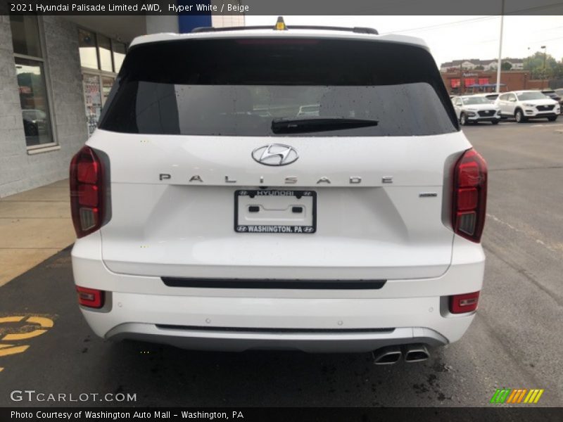 Hyper White / Beige 2021 Hyundai Palisade Limited AWD