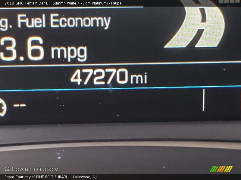 Summit White / ­Light Platinum/­Taupe 2018 GMC Terrain Denali