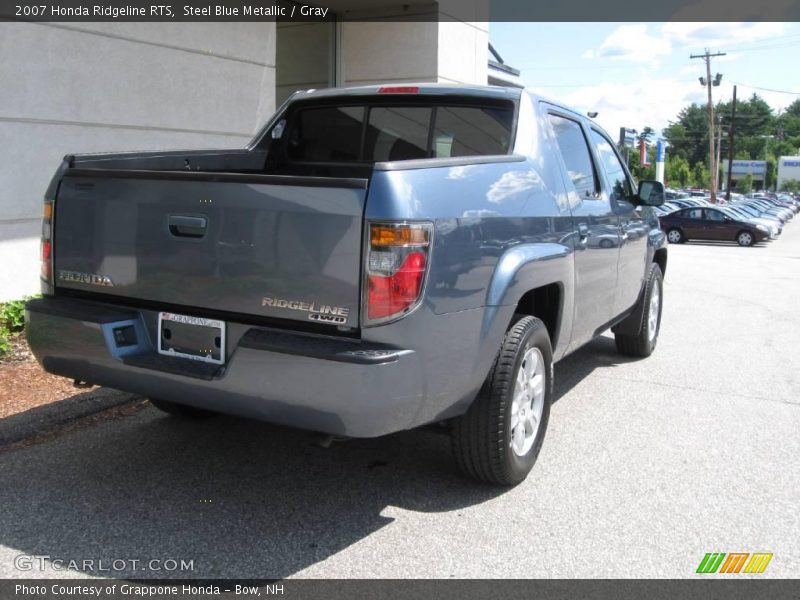 Steel Blue Metallic / Gray 2007 Honda Ridgeline RTS