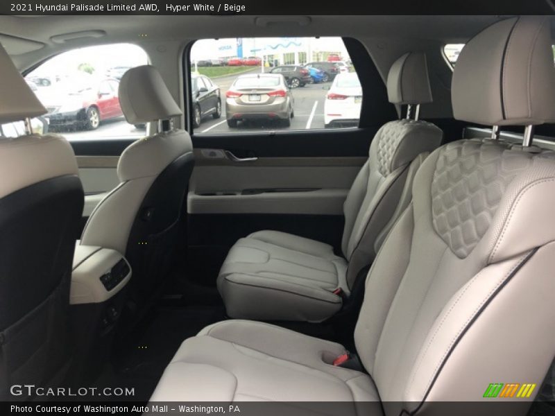 Rear Seat of 2021 Palisade Limited AWD