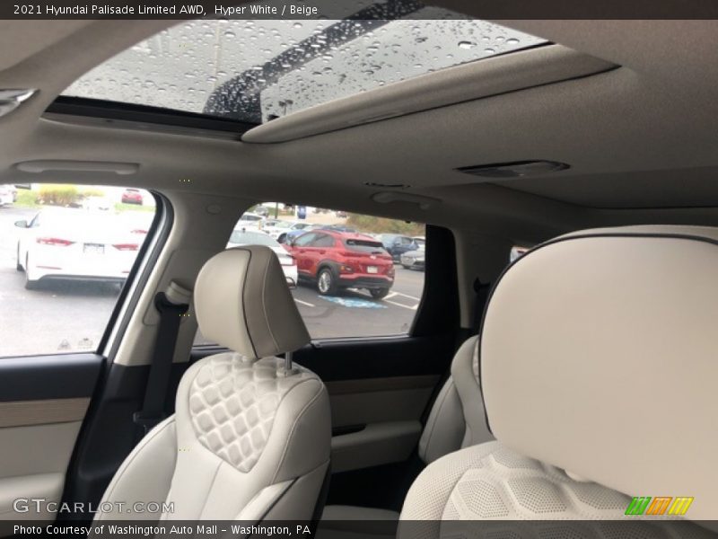 Hyper White / Beige 2021 Hyundai Palisade Limited AWD