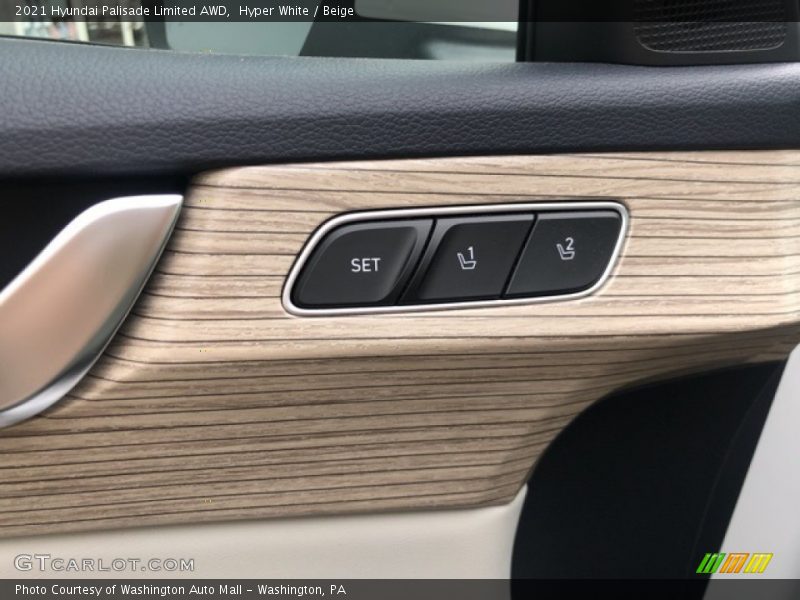 Hyper White / Beige 2021 Hyundai Palisade Limited AWD
