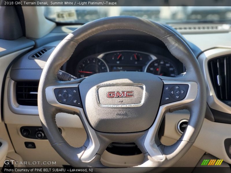Summit White / ­Light Platinum/­Taupe 2018 GMC Terrain Denali