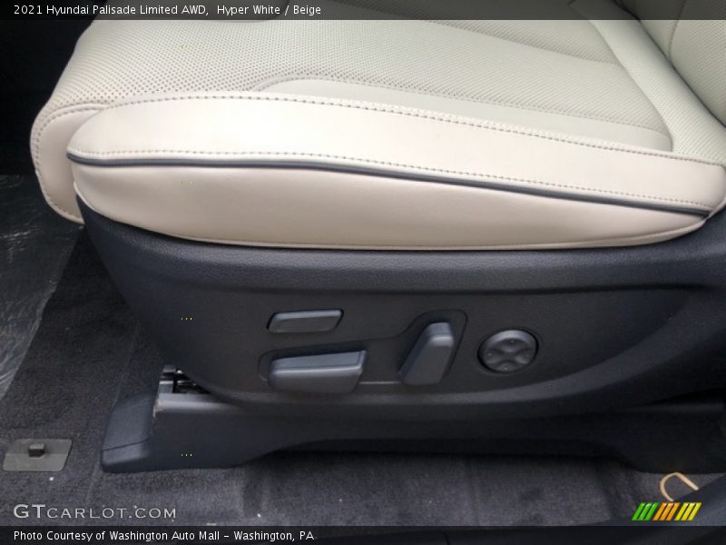 Hyper White / Beige 2021 Hyundai Palisade Limited AWD