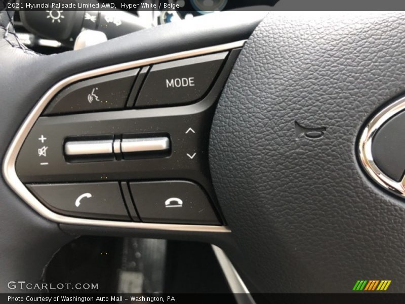 Hyper White / Beige 2021 Hyundai Palisade Limited AWD