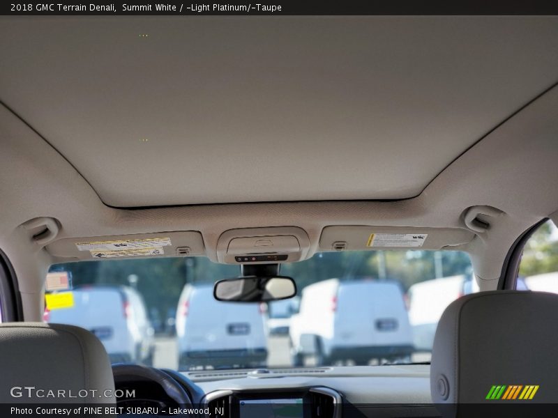 Summit White / ­Light Platinum/­Taupe 2018 GMC Terrain Denali