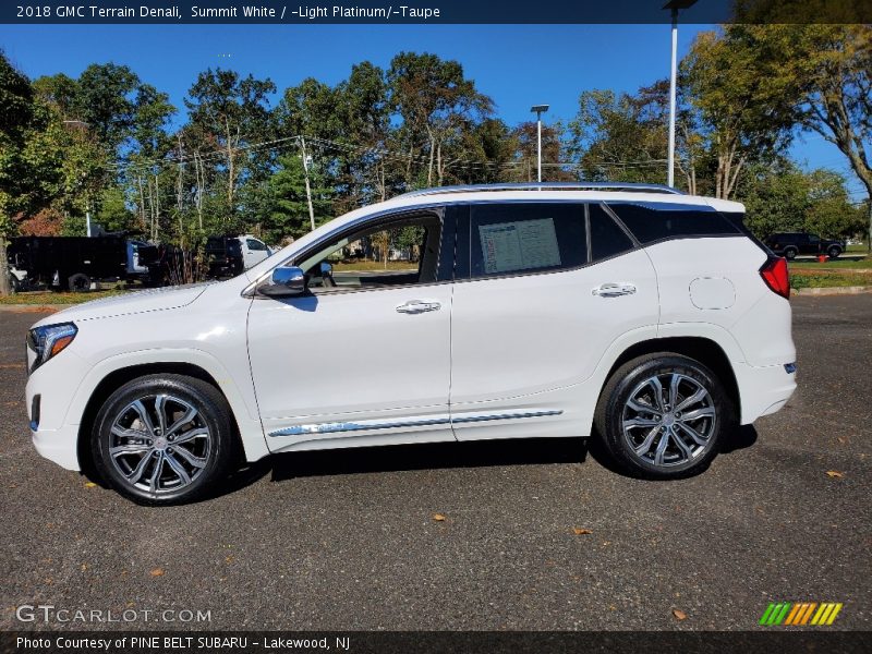 Summit White / ­Light Platinum/­Taupe 2018 GMC Terrain Denali