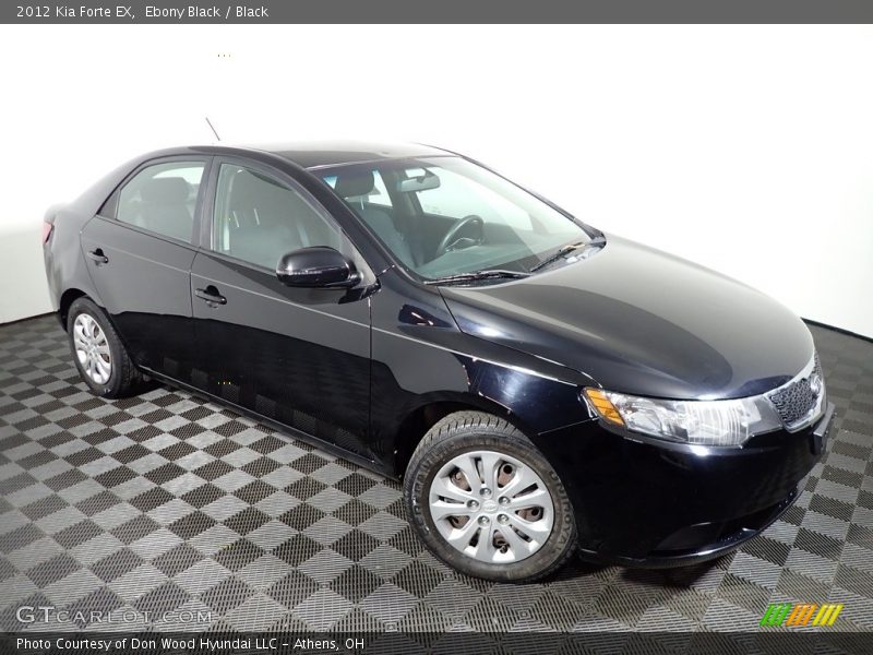 Ebony Black / Black 2012 Kia Forte EX