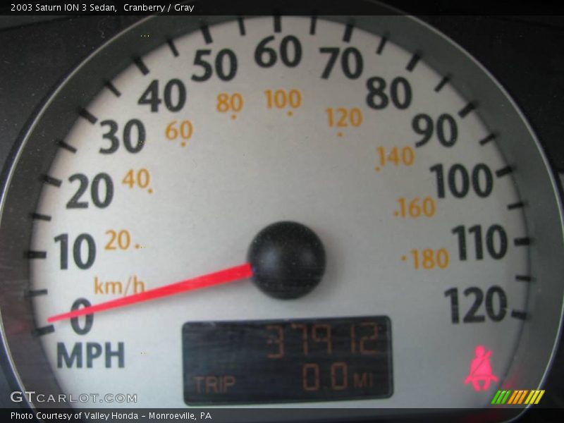 Cranberry / Gray 2003 Saturn ION 3 Sedan