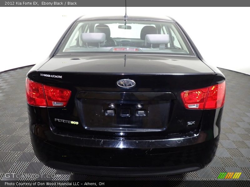 Ebony Black / Black 2012 Kia Forte EX