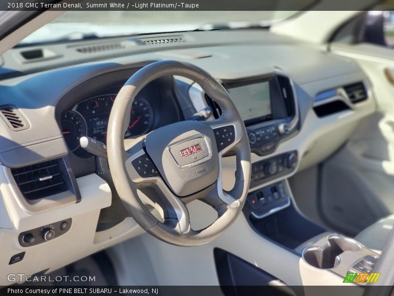 Summit White / ­Light Platinum/­Taupe 2018 GMC Terrain Denali