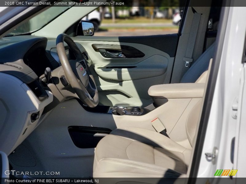 Summit White / ­Light Platinum/­Taupe 2018 GMC Terrain Denali