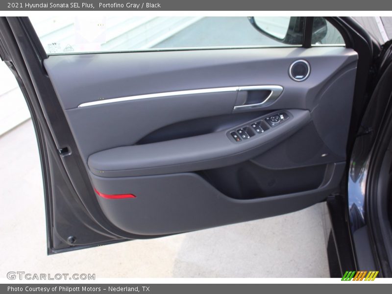 Portofino Gray / Black 2021 Hyundai Sonata SEL Plus