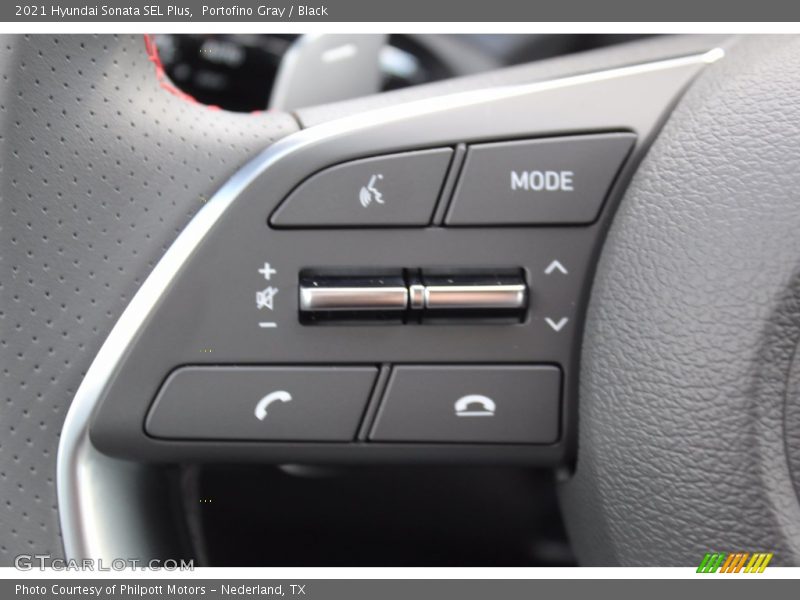 Portofino Gray / Black 2021 Hyundai Sonata SEL Plus