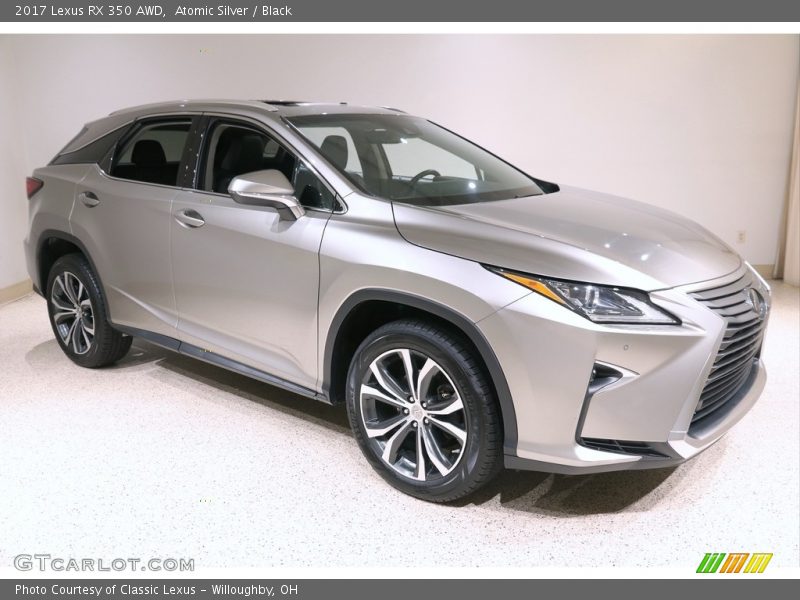 Atomic Silver / Black 2017 Lexus RX 350 AWD