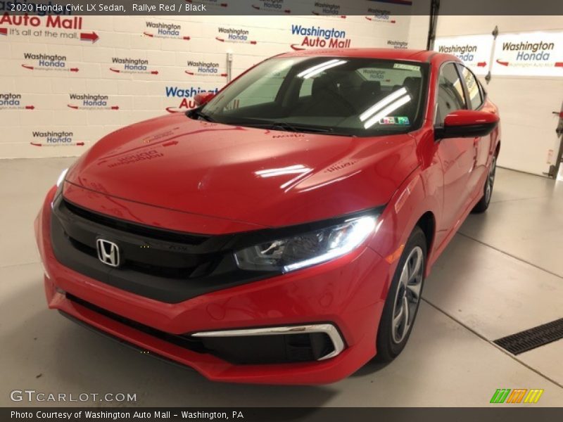 Rallye Red / Black 2020 Honda Civic LX Sedan