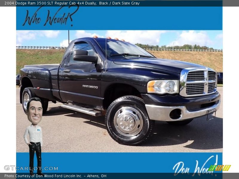 Black / Dark Slate Gray 2004 Dodge Ram 3500 SLT Regular Cab 4x4 Dually