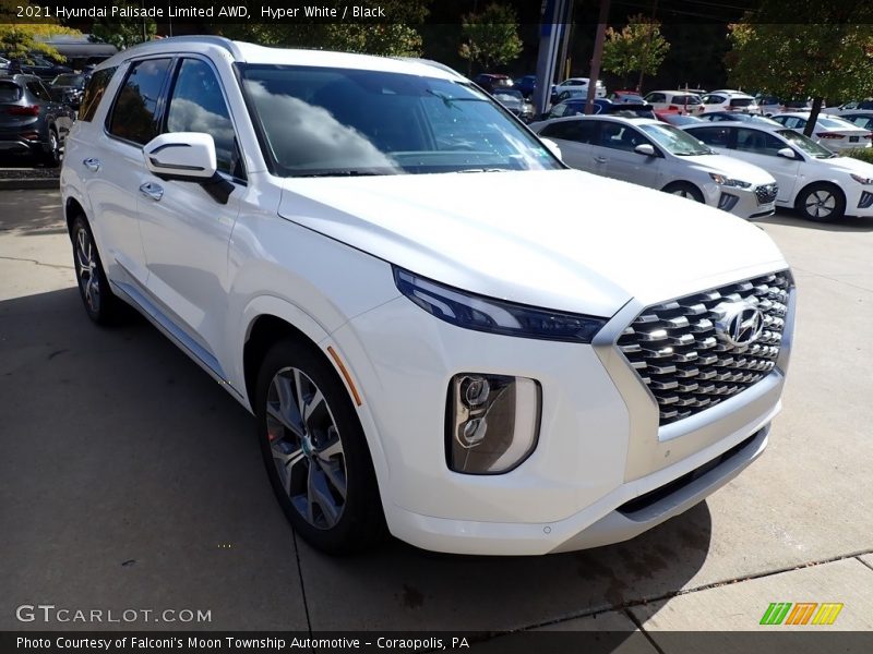 Hyper White / Black 2021 Hyundai Palisade Limited AWD