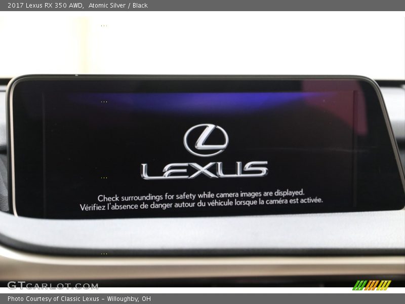 Atomic Silver / Black 2017 Lexus RX 350 AWD