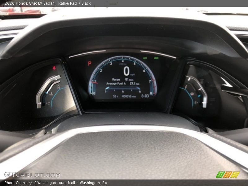 Rallye Red / Black 2020 Honda Civic LX Sedan