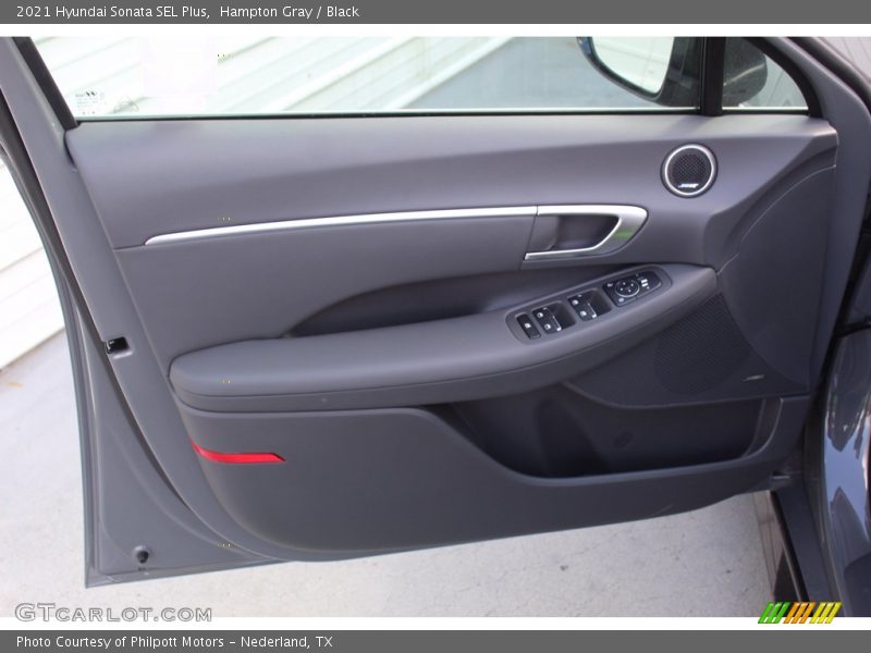 Hampton Gray / Black 2021 Hyundai Sonata SEL Plus