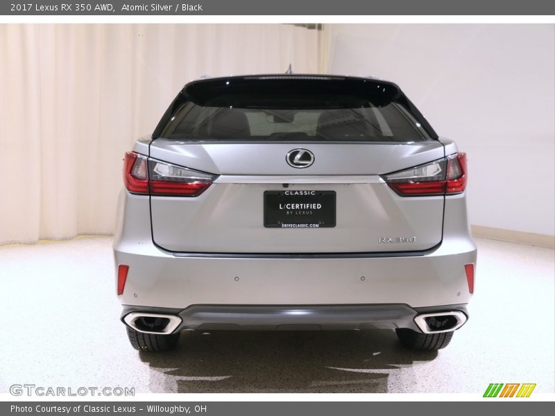Atomic Silver / Black 2017 Lexus RX 350 AWD