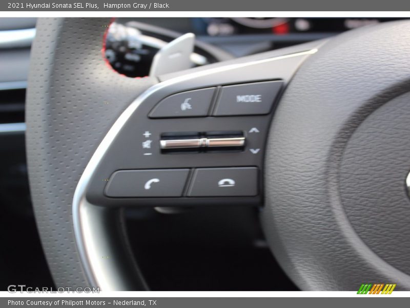 Hampton Gray / Black 2021 Hyundai Sonata SEL Plus